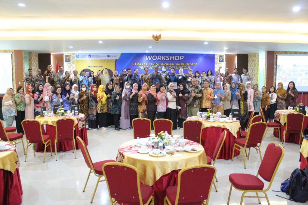 You are currently viewing Unimus Fasilitasi Kegiatan Workshop Strategi Pencapaian Akreditasi Perguruan Tinggi Unggul Bekejasama Dengan Paguyuban Pimpinan Bidang Akademik PTS  LLDIKTI  Wilayah Vi  Jawa Tengah