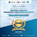 Read more about the article Selamat dan Sukses, Hasil Akreditasi Prodi Sarjana Terapan Teknologi Laboratorium Medis “UNGGUL”