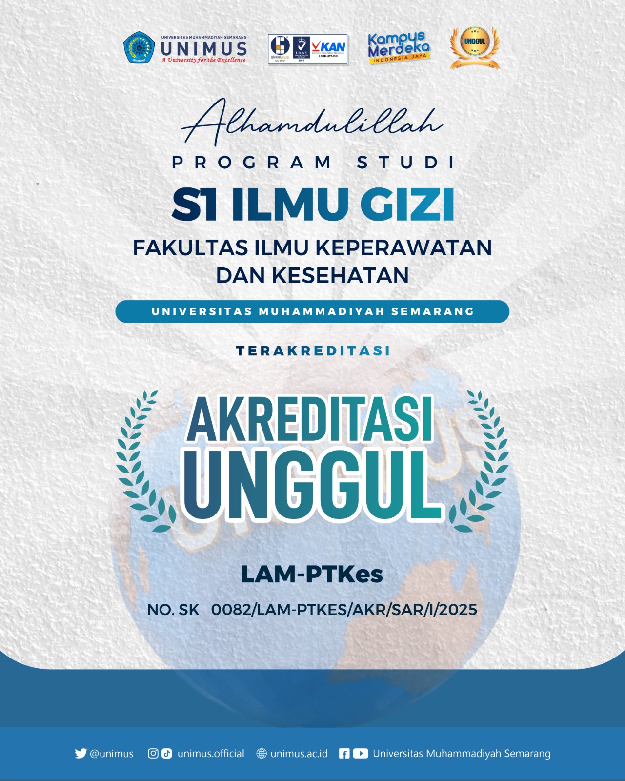 Read more about the article Selamat dan Sukes S1 Ilmu Gizi Terakreditasi UNGGUL..